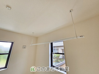 【設備】 | 第16栃木大平町富田　2号棟 | 室内物干し金物標準装備☆