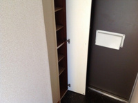 明るい玄関です