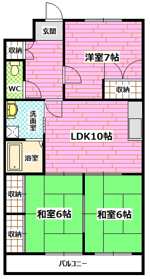コーポMSDの間取り