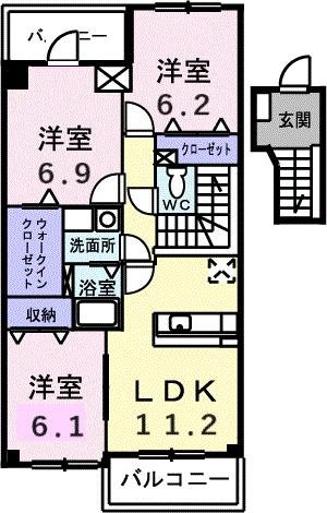 レガリア東名の間取り