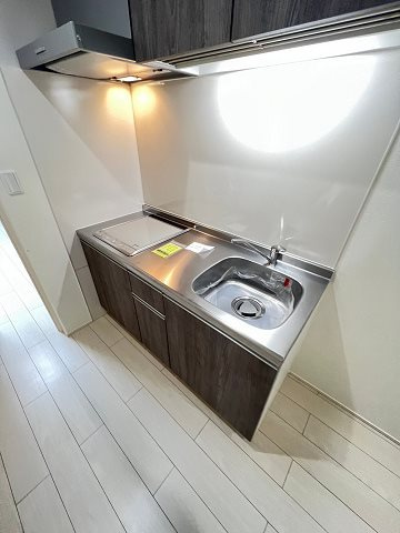 フジパレス阪急園田EAST　Ⅴ番館のキッチン|コンパクトなキッチンで掃除もラクラク