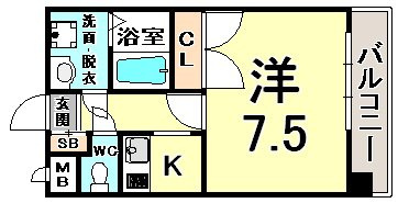 ラ・コート・ドール新神戸の間取り