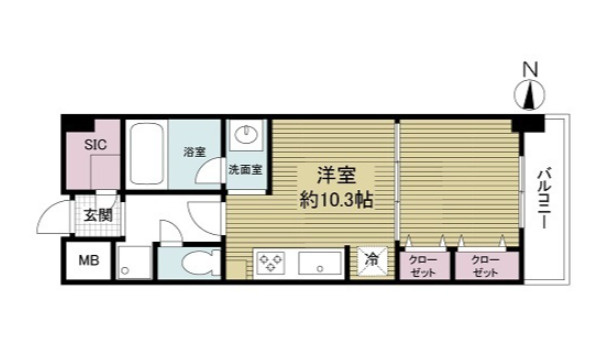 KDX堺筋本町レジデンスの間取り
