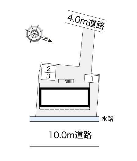 レオパレスRiverSideの区画図