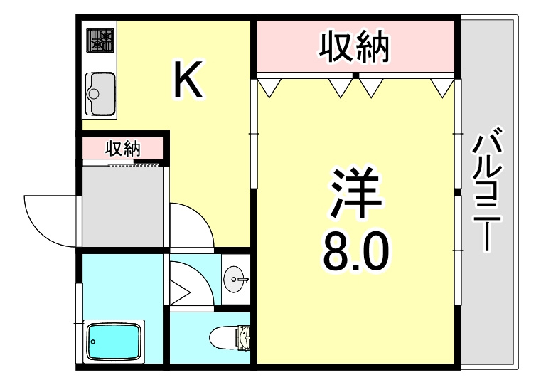 藤マンションの間取り