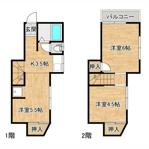 クローバーⅡの間取り