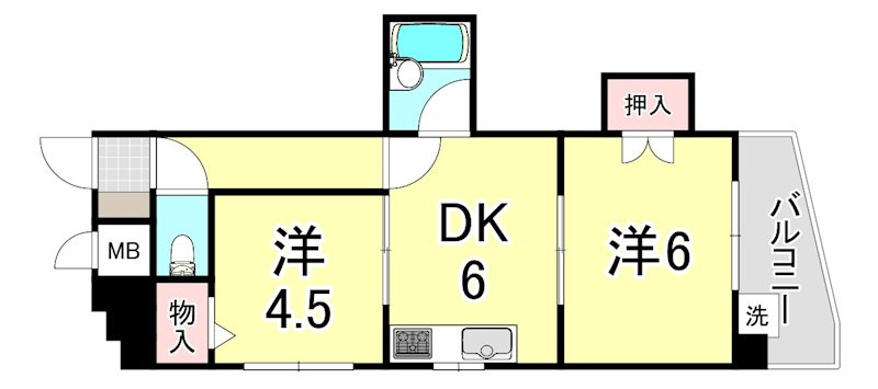 サンビルダー六甲駅前の間取り