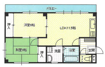 ウエストヒルハウスの間取り