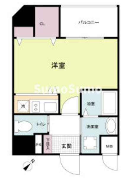 TOYOTOMi STAY　Premium 神戸湊川公園の間取り