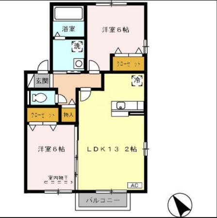オリオン　A棟の間取り