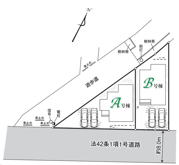 【B号棟　区画図】