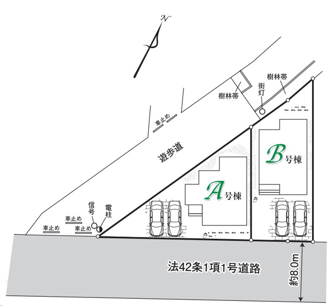 【B号棟　区画図】