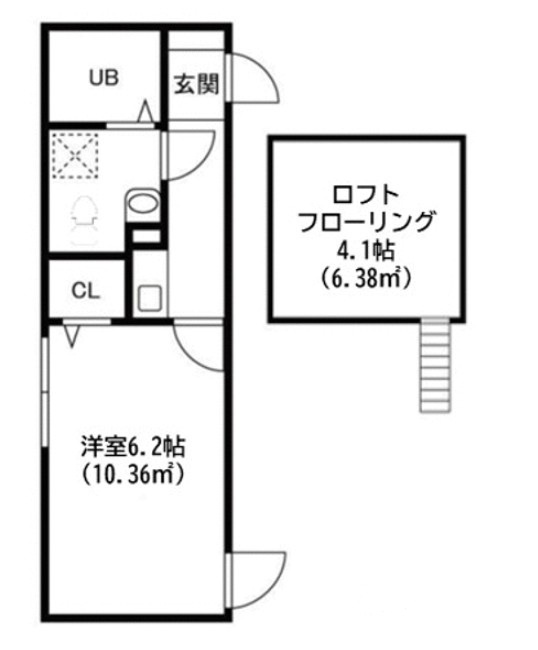 ウエストハイム草加高砂の間取り