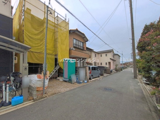【前面道路含む現地写真】 | 名古屋市西区稲生町４丁目47-2【仲介手数料無料】新築一戸建て　1号棟