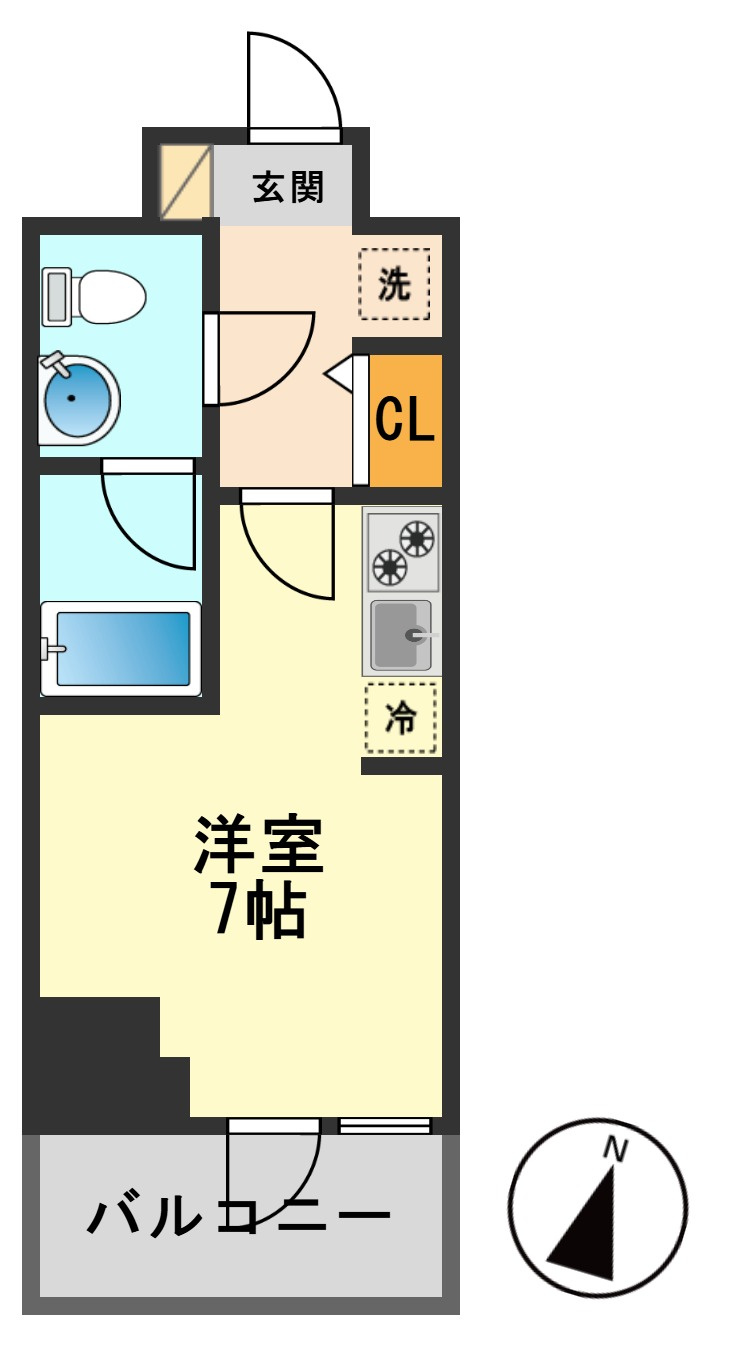 SQUARE CITY KANAMACHI の間取り
