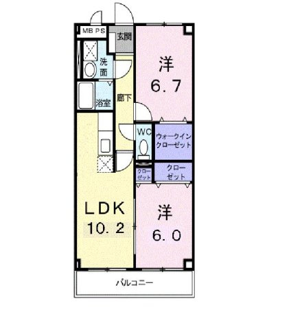 ＦＣＣハイムⅡの間取り