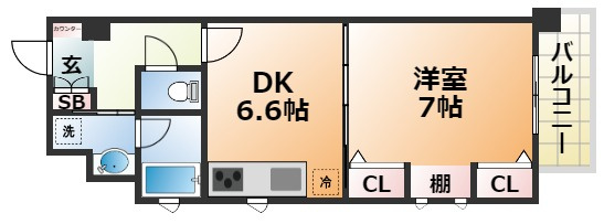KAISEI神戸海岸通第2の間取り