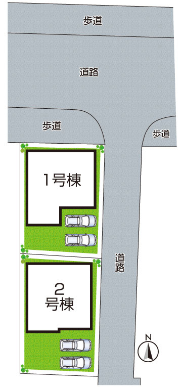 ●29(土)30(日)現地説明会！　天理市前栽町　全2邸の区画図|全2区画