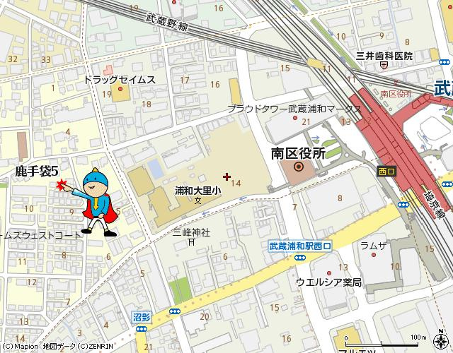 グランドハイツの地図