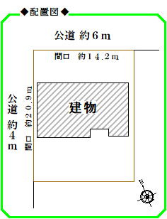 　津市白塚町字石神の区画図
