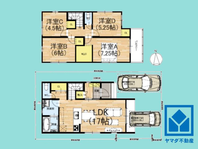 大津市皇子が丘３丁目　1期の間取り