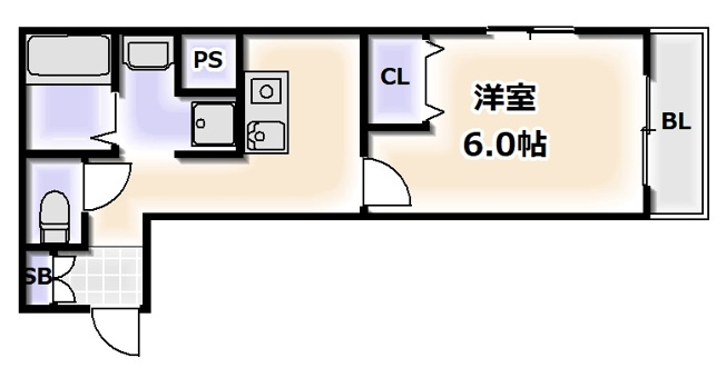 【間取り】 | みおつくし東なんば