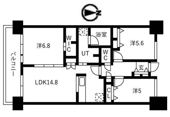 【間取り】 | シティコート目黒1号棟