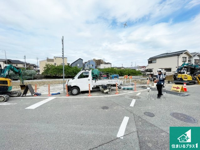 宝塚市山本野里　新築一戸建ての外観|現在の進捗状況です！順調に作業進行中、完成が待ち遠しいです！詳細の間取り等、お気軽にお問い合わせください！