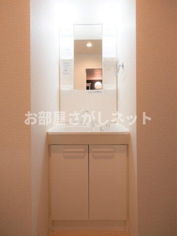 ジェノヴィア浅草Ⅲグリーンヴェール【おとり物件なし】#学生・社会人にオススメ！の独立洗面台