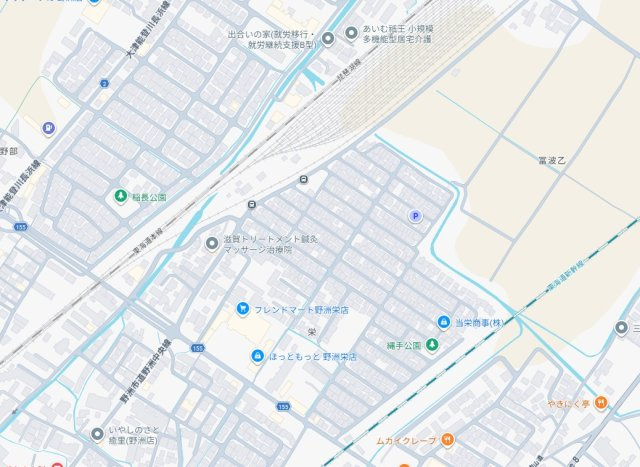 野洲市栄　第4期　新築一戸建ての地図