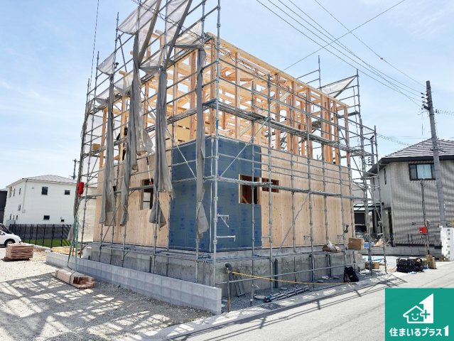 たつの市龍野町末政　第2期　新築一戸建ての外観|現在の進捗状況です！順調に作業進行中、完成が待ち遠しいです！詳細の間取り等、お気軽にお問い合わせください！