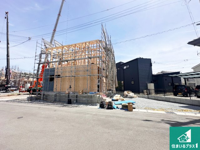 たつの市龍野町末政　第2期　新築一戸建ての外観|現在の進捗状況です！順調に作業進行中、完成が待ち遠しいです！詳細の間取り等、お気軽にお問い合わせください！