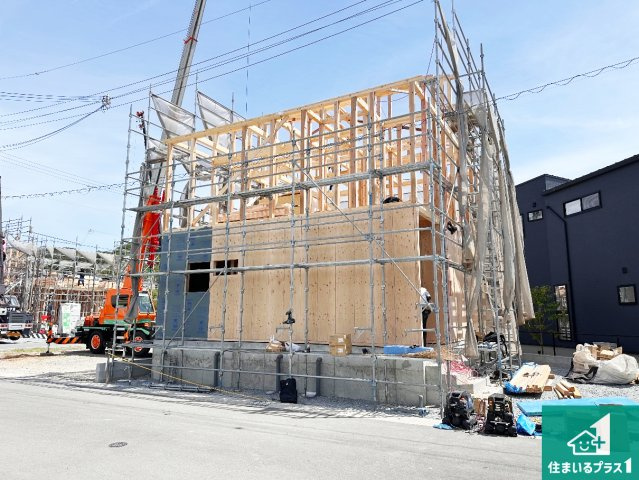 たつの市龍野町末政　第2期　新築一戸建ての外観|周辺は落ち着いた街並みの住宅地！子育てがしやすい住環境です！まだ未完成ですが、現地でしかわからない事もございます。是非一度ご覧ください。