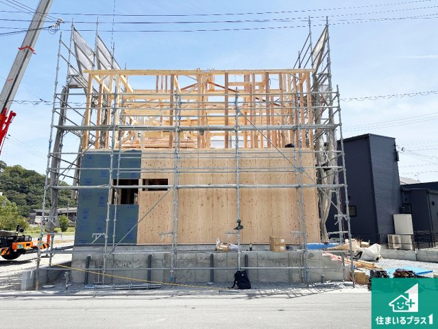 たつの市龍野町末政　第2期　新築一戸建ての外観|周辺は落ち着いた街並みの住宅地！子育てがしやすい住環境です！まだ未完成ですが、現地でしかわからない事もございます。是非一度ご覧ください。