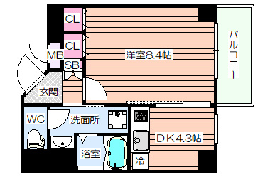 【間取り】 | willDo南森町(ウィルドゥミナミモリマチ)