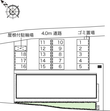 レオネクストアビタシオン　阿見の区画図