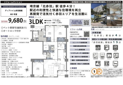 【その他】 | ディアハイム赤羽南館　仲介手数料無料＋50万円現金プレゼント中