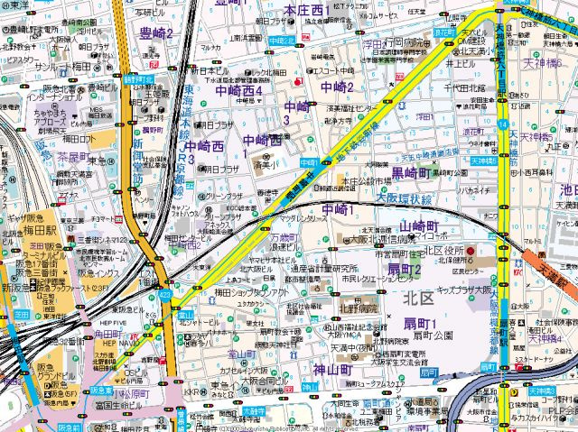 【地図】 | エス・キュート梅田中崎町