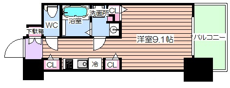 【間取り】 | エス・キュート梅田中崎町