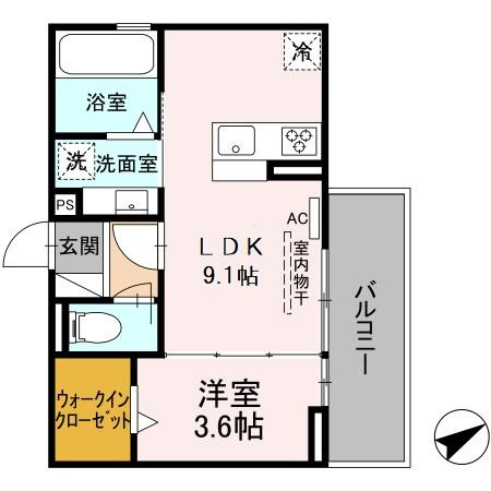 トレンタ氷室の間取り