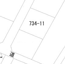 野田市岡田　売地　42坪の土地図