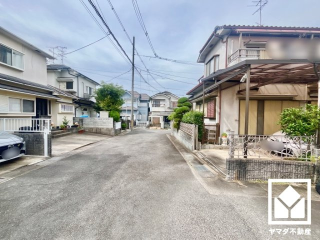 宇治市木幡平尾の前面道路含む現地写真