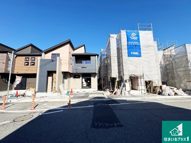 宝塚市山本野里　新築一戸建ての外観|現在の進捗状況です！順調に作業進行中、完成が待ち遠しいです！詳細の間取り等、お気軽にお問い合わせください！