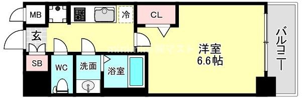 プレサンス朝潮橋ベイ・ブリーズの間取り