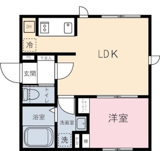 【間取り】 | ＣＡＳＡ　ＰＩＡＺＺＡ　Ｔａｃｈｉｋａｗａ | 間取りです。