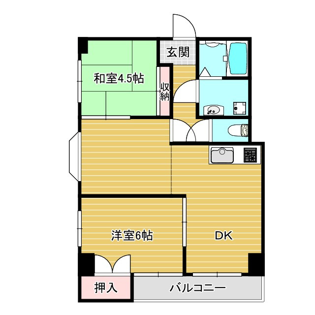 カーサ一色の間取り