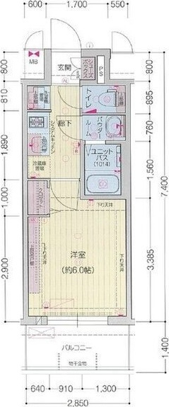 プレリス太閤通セルシアの間取り
