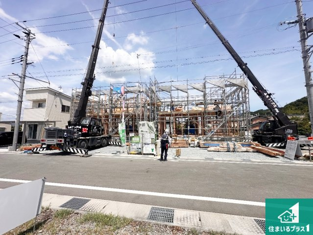 たつの市龍野町末政　第2期　新築一戸建ての外観|周辺は落ち着いた街並みの住宅地！子育てがしやすい住環境です！まだ未完成ですが、現地でしかわからない事もございます。是非一度ご覧ください。
