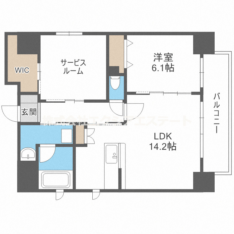 レジデンス・スエヒロ　上本町の間取り