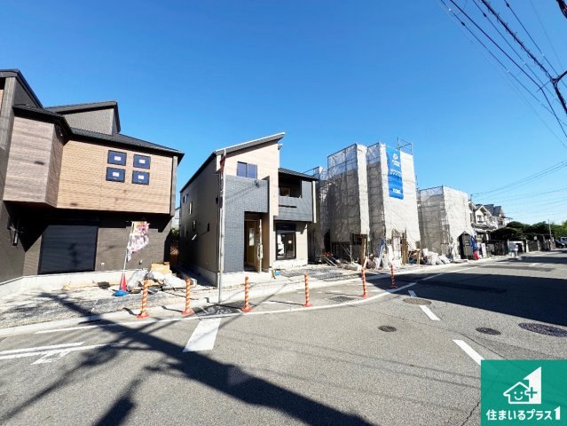 宝塚市山本野里　新築一戸建ての外観|現在の進捗状況です！順調に作業進行中、完成が待ち遠しいです！詳細の間取り等、お気軽にお問い合わせください！